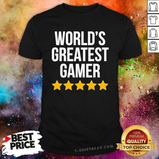 Official World's Greatest Gamer T-Shirt