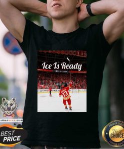 Original Johnny Hockey Flames Ice Is Ready T-Shirt
