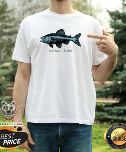 Original Kenai River Alaska Salmon Fish Art Fishing Kenai T-Shirt