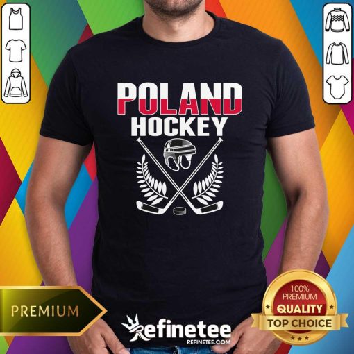 Original Poland Ice Hockey Fans Jersey Polish Hockey Team Supporter T-Shirt