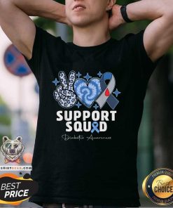 Original Support Squad Diabetes Awareness T1d Type T-Shirt