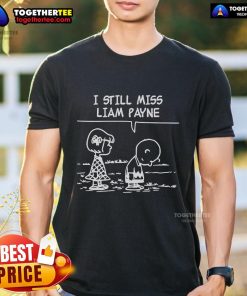 Alt Text: Premium I Still Miss Liam Payne Peanuts T-Shirt featuring a playful design with iconic characters and vibrant colors.