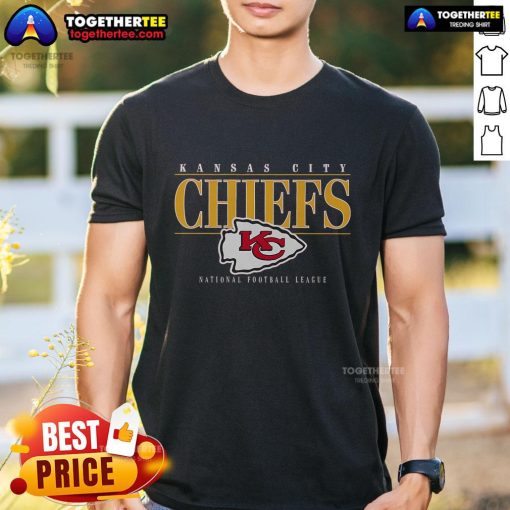 Premium Kansas City Chiefs Signature Bar T-Shirt featuring bold team graphics for fans and collectors.