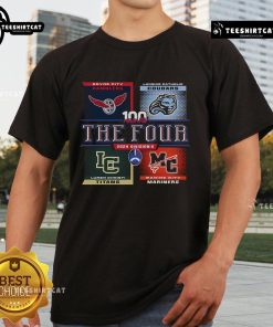 Premium MHSAA Division 6 Football Semi-Finalists T-Shirt for 2024 featuring team logos and vibrant colors.