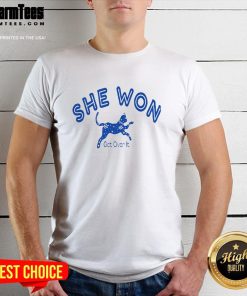 Premium She Won Get Over It Presidential Election 2024 T-Shirt