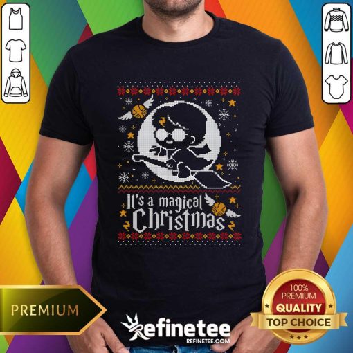Pretty Cute It's A Magical Magic Night Christmas T-Shirt