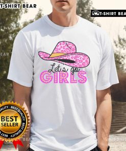 Pretty leopard cowboy hat on a Western country t-shirt for cowgirls, perfect for stylish country attire.