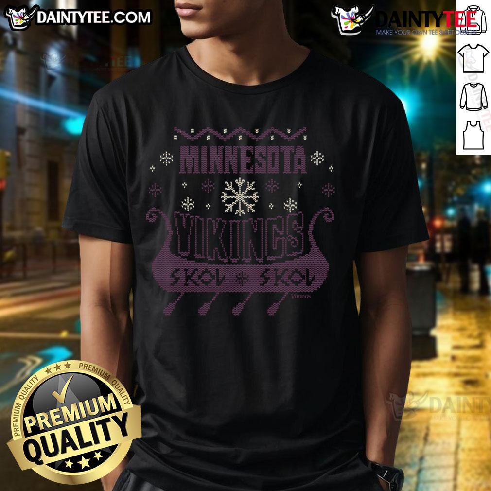Pretty Minnesota Vikings Holiday T Shirt Pretty Minnesota Vikings Holiday T-Shirt featuring festive colors and team logo, perfect for fans celebrating the season.