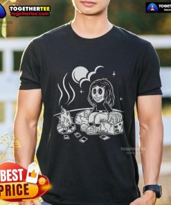 Pretty Sawyer Hill Camp Black T-Shirt featuring a stylish design, perfect for outdoor enthusiasts and casual wear.