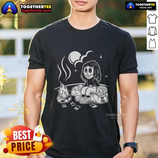 Pretty Sawyer Hill Camp Black T-Shirt featuring a stylish design, perfect for outdoor enthusiasts and casual wear.