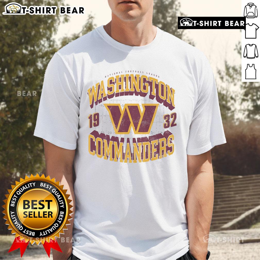 Pretty Washington Commanders Field Arched Wordmark T Shirt Alt Text: Stylish Washington Commanders Field Arched Wordmark T-Shirt featuring bold team colors and logo, perfect for fans.