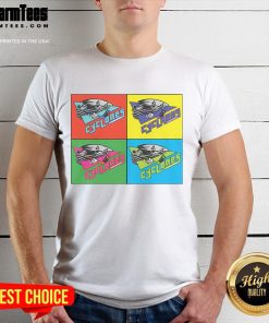 Top Cincinnati Cyclones Warhol T-Shirt featuring vibrant colors and unique design inspired by Andy Warhol's art style.