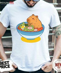 Top Cute Noodlebara Capybara Noodle T-Shirt