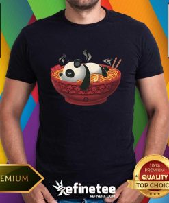 Top Cute Sleepy Ramen Panda T-Shirt