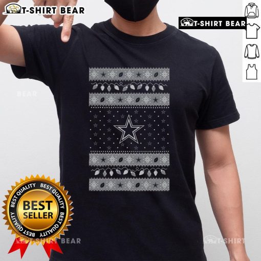 Top Dallas Cowboys Holiday Christmas T-Shirt featuring festive design and team logo, perfect for fans celebrating the season.
