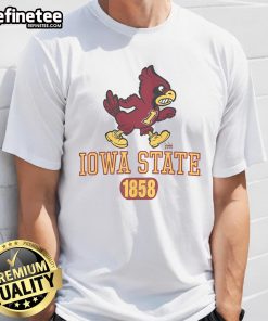 Top Iowa State 1858 Cyclones Vintage Hagen T-Shirt featuring classic design and vibrant team colors for fans.