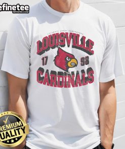 Alt Text: Top Louisville Cardinals Court Arched Wordmark T-Shirt featuring bold team colors and logo for fans and supporters.