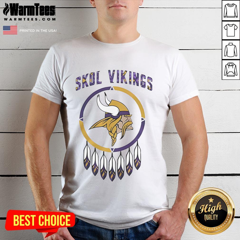 Top Minnesota Vikings Native American Heritage Month Skol Vikings T Shirt Top Minnesota Vikings Native American Heritage Month Skol Vikings T-Shirt featuring vibrant team colors and logo design.