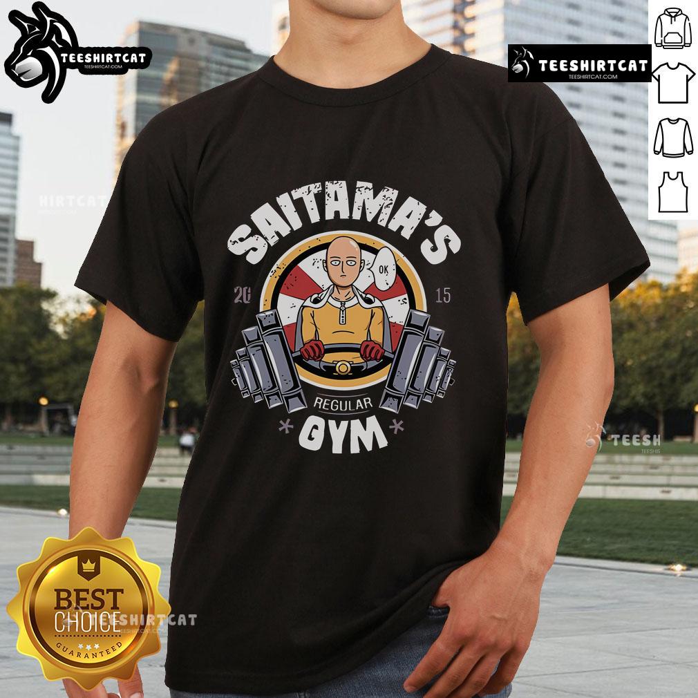 Top One Punch Man Saitama'S Regular Gym T Shirt Top One Punch Man Saitama's Regular Gym T-Shirt featuring a bold design, perfect for anime fans and gym enthusiasts.