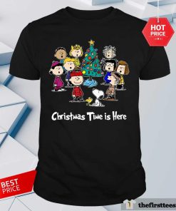 Top Peanuts Christmas Time Is Here T-Shirt