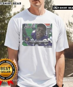 Top Randy Moss Pay Homage T-Shirt featuring vibrant graphics and bold design, perfect for football fans and collectors.