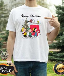 Top Snoopy And Friends Merry Christmas T-Shirt