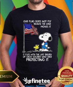 Top Snoopy And Woodstock Our Flag Files With The Last Breath T-Shirt