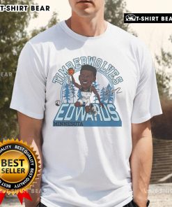 Anthony Edwards Signature T-Shirt for Timberwolves fans showcasing team pride and style in vibrant colors.