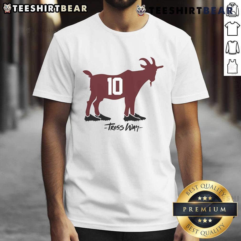 Top Tress Way The Punt Goat T Shirt Top Tress Way The Punt Goat T-Shirt featuring a playful goat graphic on a stylish, comfortable tee for casual wear.
