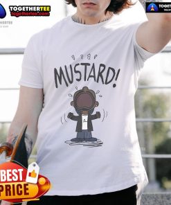Alt Text: Official Kendrick Lamar Mustard Meme T-Shirt featuring a vibrant graphic design inspired by Kendrick Lamar's iconic style.