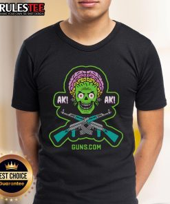 Awesome Ak Ak Ak47 Alien T-Shirt featuring a unique alien graphic and bold lettering, perfect for sci-fi fans and collectors.
