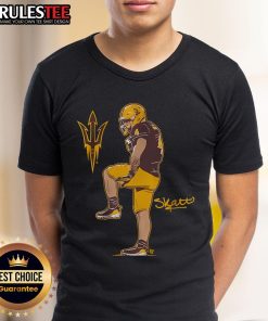Arizona State Football Cam Skattebo superstar pose t-shirt showcasing team spirit and athletic style for fans.