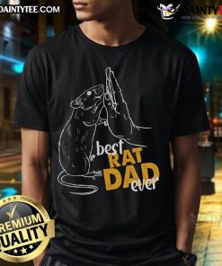 Awesome Best Rat Dad Ever T-Shirt featuring a playful design, perfect for proud rat owners and animal lovers.