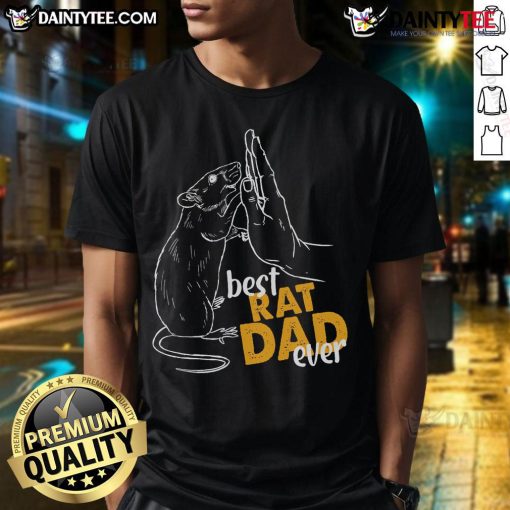 Awesome Best Rat Dad Ever T-Shirt featuring a playful design, perfect for proud rat owners and animal lovers.