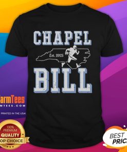 Awesome Chapel Bill Merch Vintage North Carolina Fan T-Shirt featuring classic design and vibrant colors for true fans.