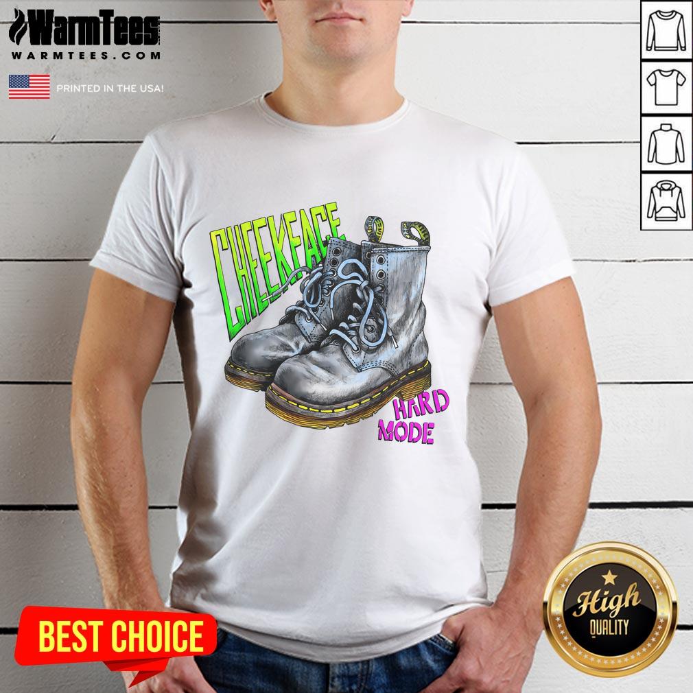 Awesome Cheekface Hard Mode Boot T Shirt Awesome Cheekface Hard Mode Boot T-Shirt featuring a bold graphic design and comfortable fit for gaming enthusiasts.