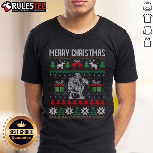 Awesome Christmas Firefighter T-Shirt featuring festive fire department graphics for holiday spirit and pride.