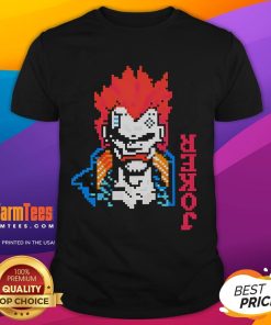 Awesome Cyberpunk 2077 X Balatro Joker T-Shirt featuring vibrant graphics and a unique design for fans of both franchises.