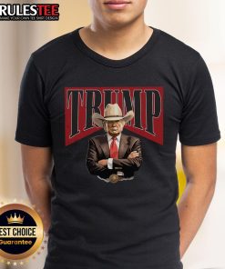 Awesome Donald Trump President Cowboy 47th T-Shirt featuring a bold graphic design and patriotic colors.