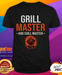 Awesome Grill Master and Chill Master Father's Day T-Shirt featuring a fun design for dads who love grilling and relaxing.