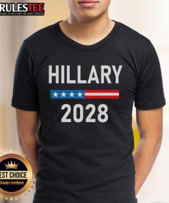 Awesome Hillary Clinton For President 2028 T-Shirt featuring bold graphics and vibrant colors supporting Hillary Clinton's campaign.
