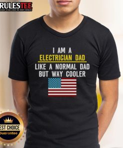 Awesome 'I Am A Electrician Dad' T-Shirt showcasing a cool design for proud electrician dads, blending humor and pride.