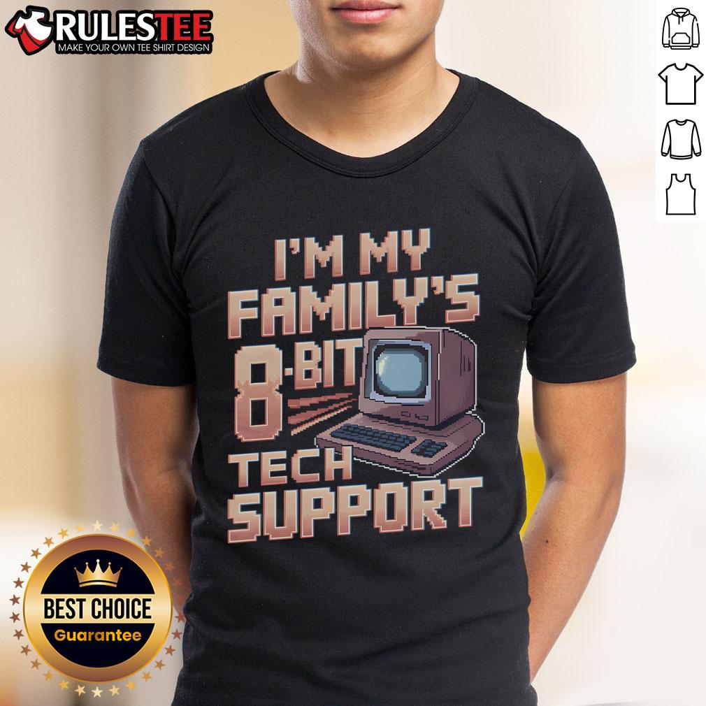 Awesome I'M My Family'S 8Bit Unpaid Tech Support Pixel Retro T Shirt Awesome I'M My Family'S 8Bit Unpaid Tech Support Pixel Retro T-Shirt featuring vibrant 8-bit graphics and playful text.