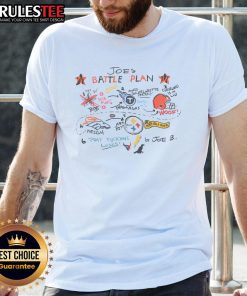 Awesome Joe's Battle Plan NFL T-Shirt featuring bold graphics and a comfortable fit for football fans.