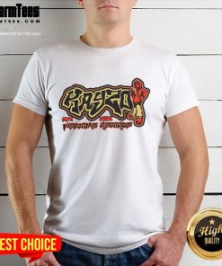 Awesome Kayzo graffiti t-shirt featuring vibrant street art design and bold colors, perfect for urban fashion lovers.