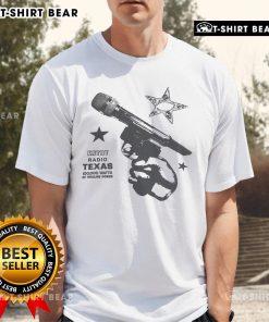 Awesome Kntry Radio Texas karaoke cowboy T-shirt featuring 100,000 watts of healing power design for country music fans.