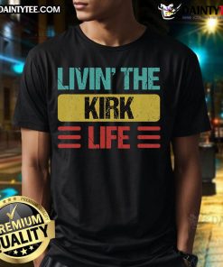 Alt Text: Awesome Livin' The Kirk Life Vintage T-Shirt featuring a retro design perfect for fans of classic style.