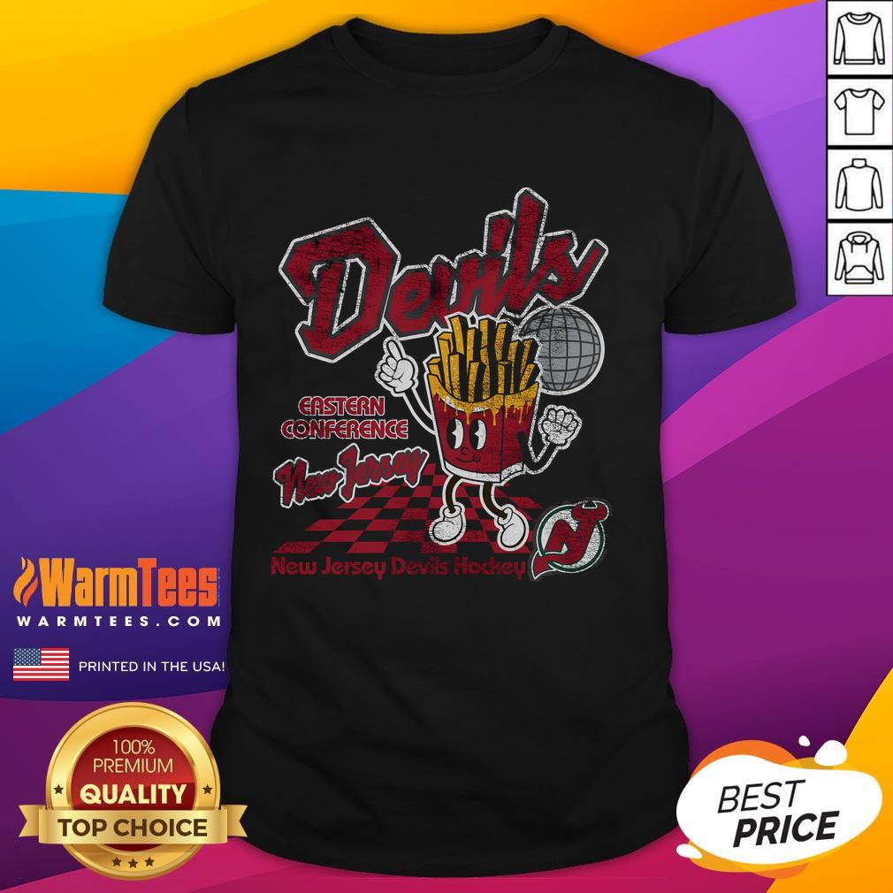 Awesome New Jersey Devils Disco Fries T Shirt Awesome New Jersey Devils Disco Fries T-Shirt featuring vibrant team colors and a fun graphic design.