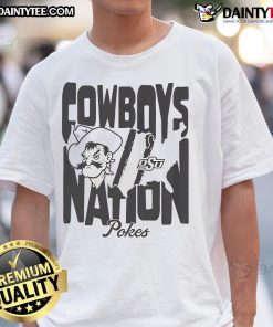 Awesome Oklahoma State Cowboys Nation T-Shirt featuring bold logo and vibrant colors, perfect for fans.