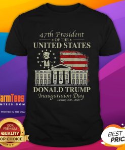 Awesome President Trump Inauguration Day 2025 T-shirt featuring the USA flag, perfect for patriotic celebrations.